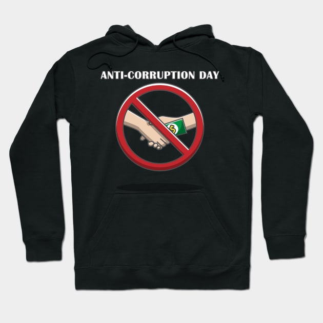 anti Corruption day Hoodie by fflat hds